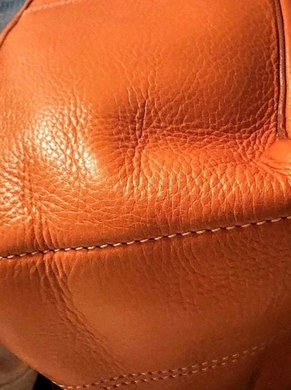 Celine Boogie Bag Orange Leather Tote - Picture 8 of 11